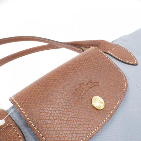 Longchamp Le Pliage Medium Nylon Shoulder Bag Silver - Picture 4 of 6